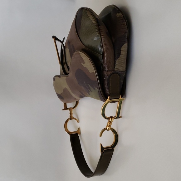 Y2K Rare Dior Camouflage Saddlebag - Picture 6 of 16
